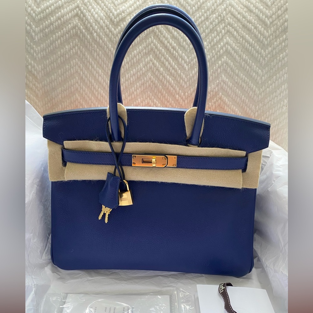 Like New Birkin 30 Hermes Taurillon
Blue Sapphire